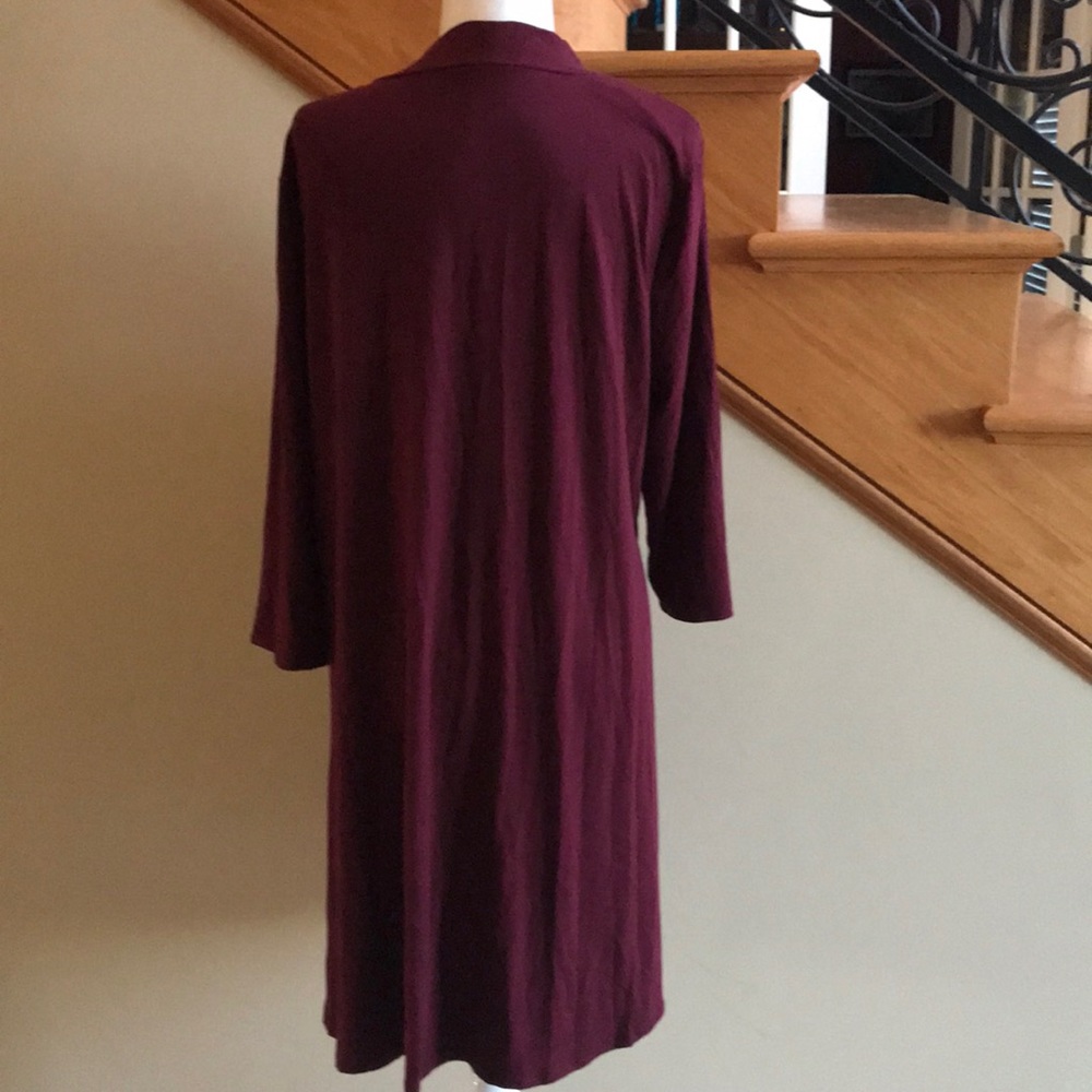 Zenana Premium Kimono Size 2X Burgandy NEW - Picture 4 of 5